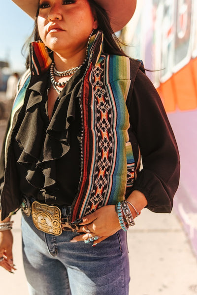 All In Serape Vest